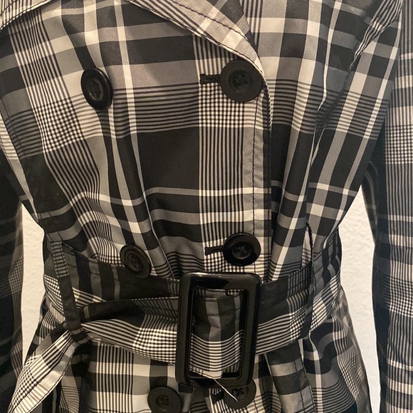 Light jacket blazer black and white plaid - Picture 2 of 6